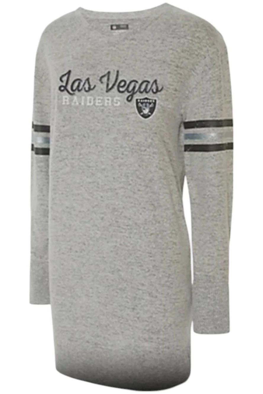 NFL Women's Sweater Knit Long Sleeve Tunic Raiders - Regular
